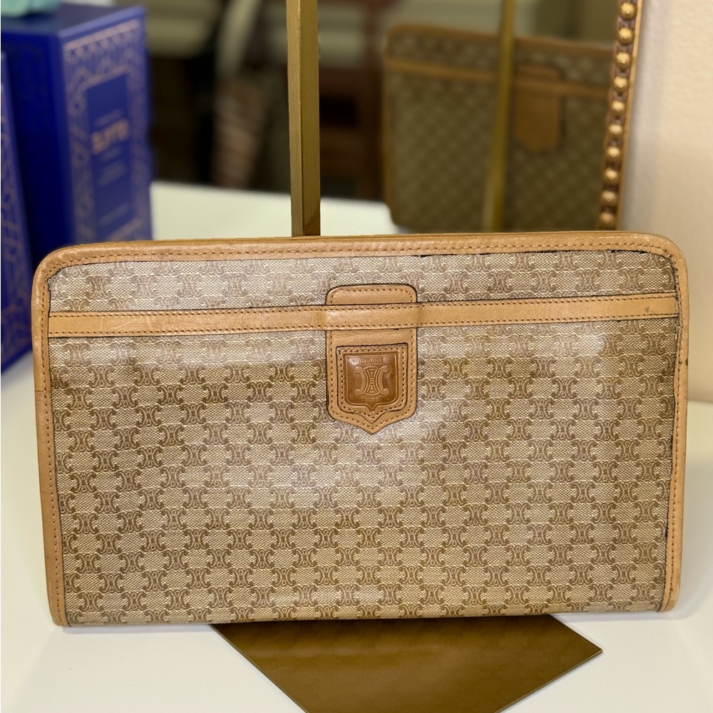 Celine Tan Monogram Clutch Portfolio